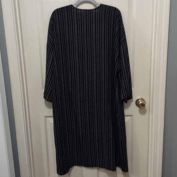 Gilli Size 2X Cardigan Sweater Long Sleeve Long Open Front Black Gwynnie Bee - Picture 3 of 8